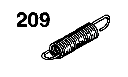 Governor Spring Diagram and Parts List for 95982-3110-01  Briggs and Stratton Engine